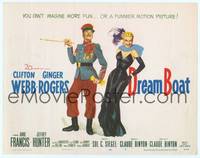 7r022 DREAM BOAT TC '52 sexy Ginger Rogers was professor Clifton Webb's co-star in silent movies!