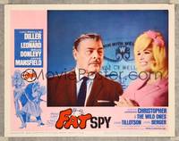 7r283 FAT SPY LC #7 '66 close up of aging Brian Donlevy & sexy smiling Jayne Mansfield!