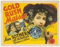 7r034 GOLD RUSH MAISIE TC '40 great close up of Ann Sothern & hugging Lee Bowman!