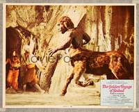 7r337 GOLDEN VOYAGE OF SINBAD LC '73 Ray Harryhausen, Law & Munro confronting centaur!