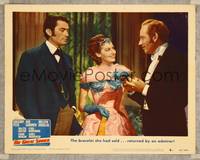 7r346 GREAT SINNER LC #4 '49 close up of Gregory Peck, sexy Ava Gardner & Melvyn Douglas!