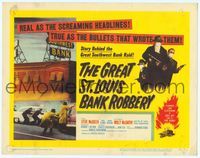 7r035 GREAT ST. LOUIS BANK ROBBERY TC '59 Molly McCarthy & Steve McQueen in his second movie!
