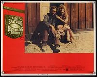 7r373 HIGH PLAINS DRIFTER LC #6 '73 c/u of Clint Eastwood with his hand on Marianna Hill's knee!