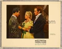 7r376 HOLLYWOOD CAVALCADE photolobby '39 close up of Don Ameche staring at Alice Faye & Curtis!