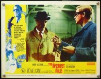 7r416 IPCRESS FILE LC #3 '65 Michael Caine in the spy story of the century, c/u wearing glasses!