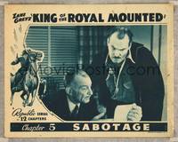 7r428 KING OF THE ROYAL MOUNTED Chap 5 LC '40 serial, 2 men fascinated by contents of letter!