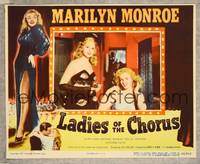 7r441 LADIES OF THE CHORUS LC R52 early Marilyn Monroe, close up of her & Adele Jergens!