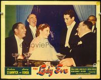 7r443 LADY EVE LC '41 Preston Sturges, Henry Fonda think he's met Barbara Stanwyck before!
