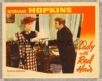 7r449 LADY WITH RED HAIR LC '40 Claude Rains shows letter to pretty Miriam Hopkins!