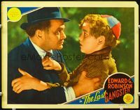 7r453 LAST GANGSTER LC '37 Edward G. Robinson gets out of prison after 10 years & sees his son!