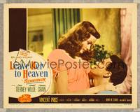 7r460 LEAVE HER TO HEAVEN LC #5 R52 best close up of sexiest bad Gene Tierney & Cornel Wilde!