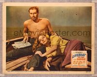 7r464 LIFEBOAT LC '43 Alfred Hitchcock, close up of exhausted Tallulah Bankhead & John Hodiak!