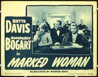 7r516 MARKED WOMAN LC #5 R47 sleazy bar girl Bette Davis smoking cigarette in holder!