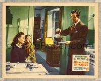 7r532 MIRACLE ON 34th STREET LC #4 '47 John Payne in kitchen with Maureen O'Hara & Natalie Wood!