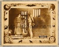 7r533 MIRACLES OF THE JUNGLE Chap 7 LC '21 wacky image of man & native in cell, cool border art!