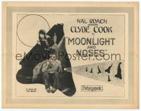 7r054 MOONLIGHT & NOSES TC '25 Hal Roach, Clyde Cook shining flashlight, directed by Stan Laurel!