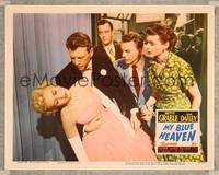 7r549 MY BLUE HEAVEN LC #7 '50 Dan Dailey holds passed out Betty Grable as Wayne & Wyatt watch!