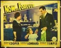 7r583 NOW & FOREVER LC '34 Gary Cooper going dress shopping with adorable Shirley Temple!