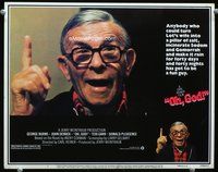7r586 OH GOD LC #1 '77 great super close up of George Burns in the title role!