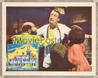 7r589 OLD DARK HOUSE LC '63 wacky image of Tom Poston being held up by his throat!