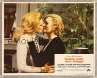 7r596 ONCE IS NOT ENOUGH LC #6 '75 Alexis Smith & Melina Mercouri move in for a lesbian kiss!