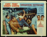 7r601 OPERATION PETTICOAT LC #6 '59 Cary Grant & Tony Curtis inside of leaking submarine!
