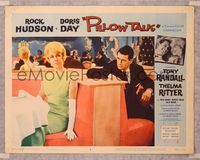7r619 PILLOW TALK LC #8 '59 Rock Hudson & Doris Day in adjoining booths at restaurant!