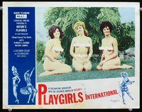 7r623 PLAYGIRLS INTERNATIONAL LC '63 Doris Wishman nudie classic, three sexy nudists censored!