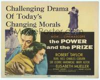 7r062 POWER & THE PRIZE TC '56 Robert Taylor & Elisabeth Mueller deal with today's changing morals