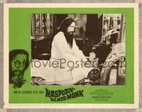 7r644 RASPUTIN THE MAD MONK LC '66 close up of Christopher Lee healing sick woman!