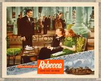 7r648 REBECCA LC R50s Alfred Hitchcock, Laurence Olivier confronts Joan Fontaine!