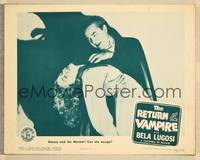 7r653 RETURN OF THE VAMPIRE LC R48 best image of Bela Lugosi as Dracula with beautiful victim!
