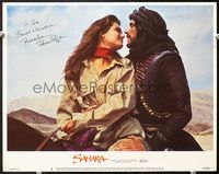 7r672 SAHARA signed LC #5 '84 by Brooke Shields, who is on horseback about to be kissed!