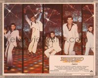 7r678 SATURDAY NIGHT FEVER PG-rated LC #1 R1979 best montage image of disco dancer John Travolta!