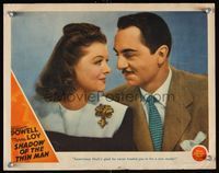 7r693 SHADOW OF THE THIN MAN LC '41 great close up of William Powell & pretty Myrna Loy!