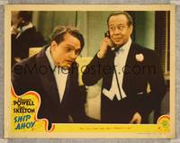 7r701 SHIP AHOY LC '42 Bert Lahr in tuxedo calling doctor for sick-as-a-dog Red Skelton!