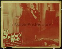 7r725 SPIDER'S WEB LC #5 R47 great image of Warren Hull in costume holding gun w/Iris Meredith!