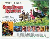 7r085 SWISS FAMILY ROBINSON TC R68 John Mills, Walt Disney family fantasy classic!