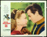 7r753 TARAS BULBA LC #2 '62 great romantic close up of Tony Curtis & Ilka Windish!