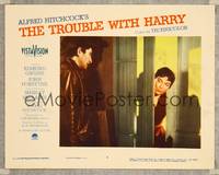 7r798 TROUBLE WITH HARRY LC #6 '55 Alfred Hitchcock black comedy, Shirley MacLaine in doorway!