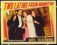 7r803 TWO LATINS FROM MANHATTAN LC '41 Fortunio Bonanova with sexy Joan Davis & Jinx Falkenburg!