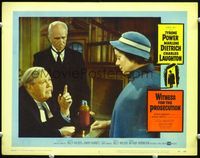 7r854 WITNESS FOR THE PROSECUTION LC #8 '58 Billy Wilder, Charles Laughton & Elsa Lanchester!