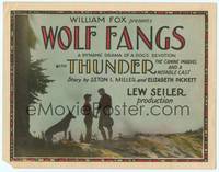 7r096 WOLF FANGS TC '27 a dynamic drama of Thunder the Canine Marvel's devotion!