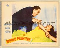 7r860 WORLD PREMIERE LC '41 wacky John Barrymore doing Dracula impression with Frances Farmer!
