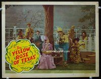 7r865 YELLOW ROSE OF TEXAS LC '44 Roy Rogers serenading pretty Dale Evans in the park!