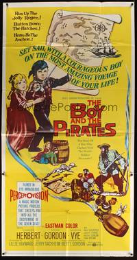 7v469 BOY & THE PIRATES 3sh '60 Charles Herbert, the most amazing adventure a boy ever lived!