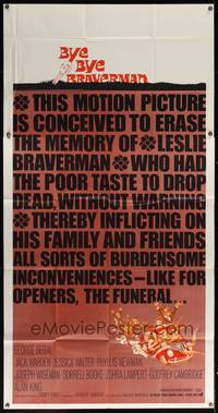 7v476 BYE BYE BRAVERMAN 3sh '68 Sidney Lumet, wacky black death comedy!