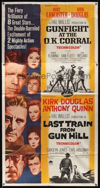 7v639 GUNFIGHT AT THE OK CORRAL/LAST TRAIN FROM GUN HILL 3sh '63 Double-Barreled Excitement!
