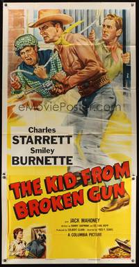 7v700 KID FROM BROKEN GUN 3sh '52 art of Charles Starrett, Smiley Burnette & Jock Mahoney!