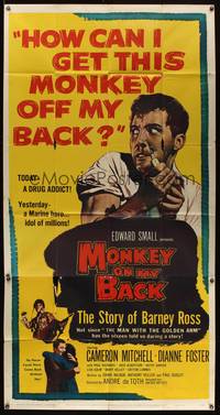 7v746 MONKEY ON MY BACK 3sh '57 Cameron Mitchell chooses a woman over dope and kicks the habit!
